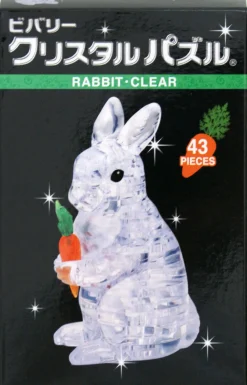 Hot Beverly Crystal 3D Puzzle 486589 Rabbit Clear (43 Pieces)