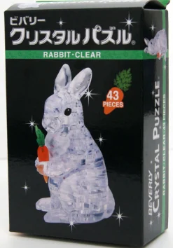 Hot Beverly Crystal 3D Puzzle 486589 Rabbit Clear (43 Pieces)