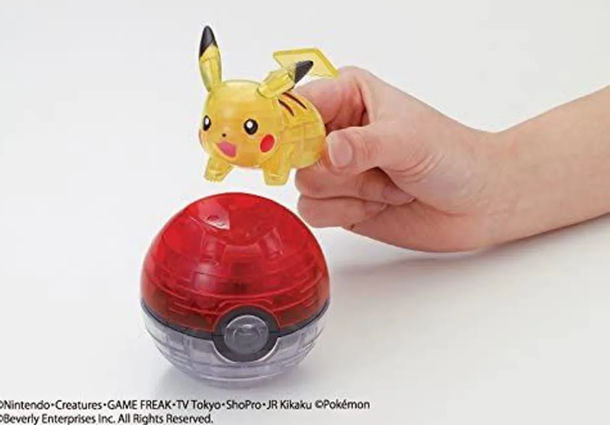 New Beverly Crystal 3D Puzzle Pokemon Pikachu Monster Ball (61 Pieces)