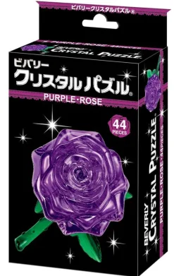 Discount Beverly Crystal 3D Puzzle 50254 Purple Rose Flower (44 Pieces)