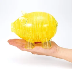 Online Beverly Crystal 3D Puzzle 486374 Piggy Bank Yellow (93 Pieces)