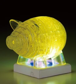 Online Beverly Crystal 3D Puzzle 486374 Piggy Bank Yellow (93 Pieces)