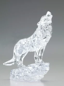 New Beverly Crystal 3D Puzzle 485902 Wolf Silver (37 Pieces)