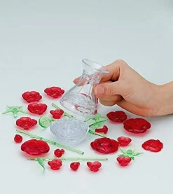 Clearance Beverly Crystal 3D Puzzle 485391 Six Roses Red (47 Pieces)