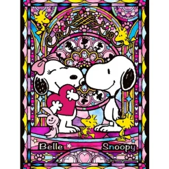 Clearance Beverly Crystal Jigsaw Puzzle Cjp-051 Peanuts Snoopy & Belle (165 Pieces)