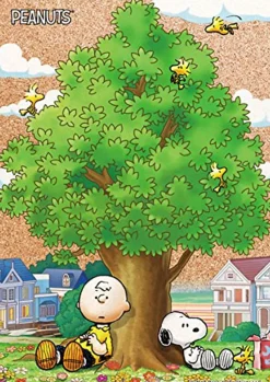Fashion Beverly Jigsaw Puzzle 88-032 Cork Peanuts Snoopy With My Friends (88 L-Pieces)