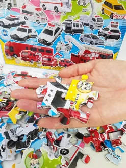 Clearance Beverly Jigsaw Puzzle 80-003 Emergency Vehicles (80 L-Pieces)