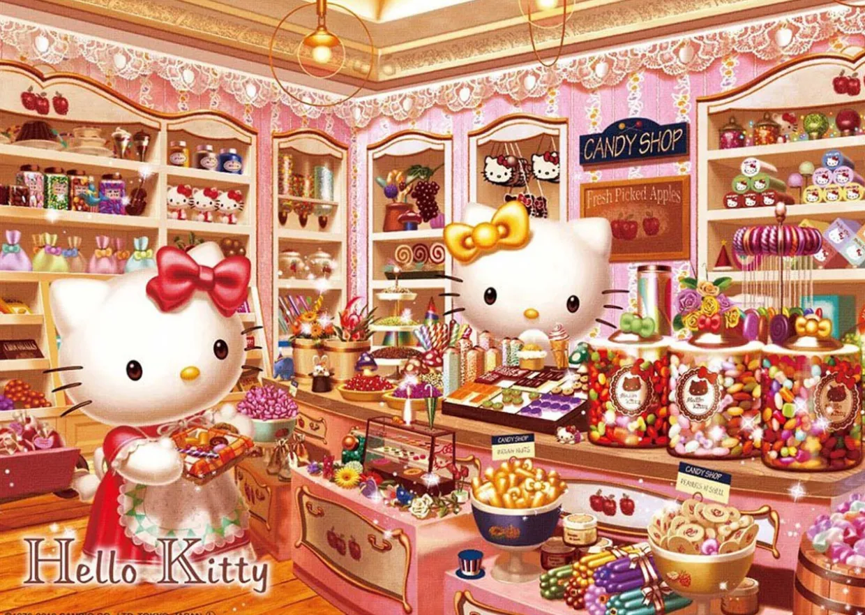 Fashion Beverly Jigsaw Puzzle 108-821 Hello Kitty Candy Shop (108 Pieces)