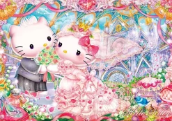 Fashion Beverly Jigsaw Puzzle 108-822 Hello Kitty Royal Wedding (108 Pieces)