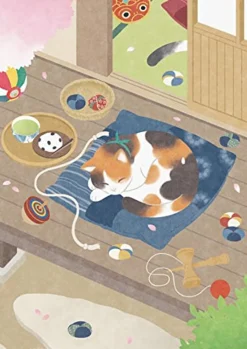 Hot Beverly Jigsaw Puzzle 108-804 Japanese Art Calico Cat (108 Pieces)