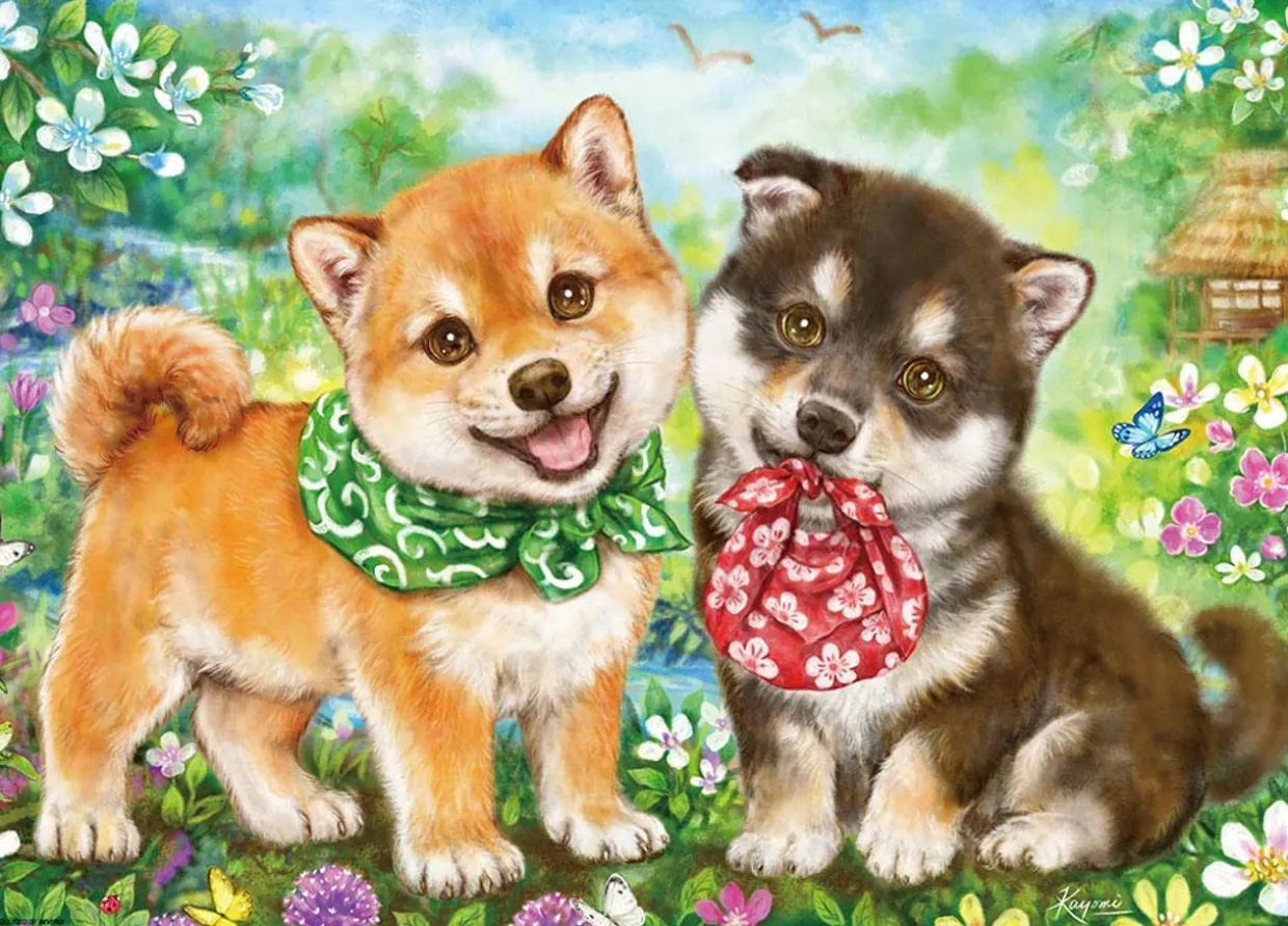 Sale Beverly Jigsaw Puzzle 66-133 Japanese Shiba Puppies (600 Pieces)