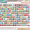 Sale Beverly Jigsaw Puzzle 80-025 Let's Memorize The Flag Of The World (80 L-Pieces)