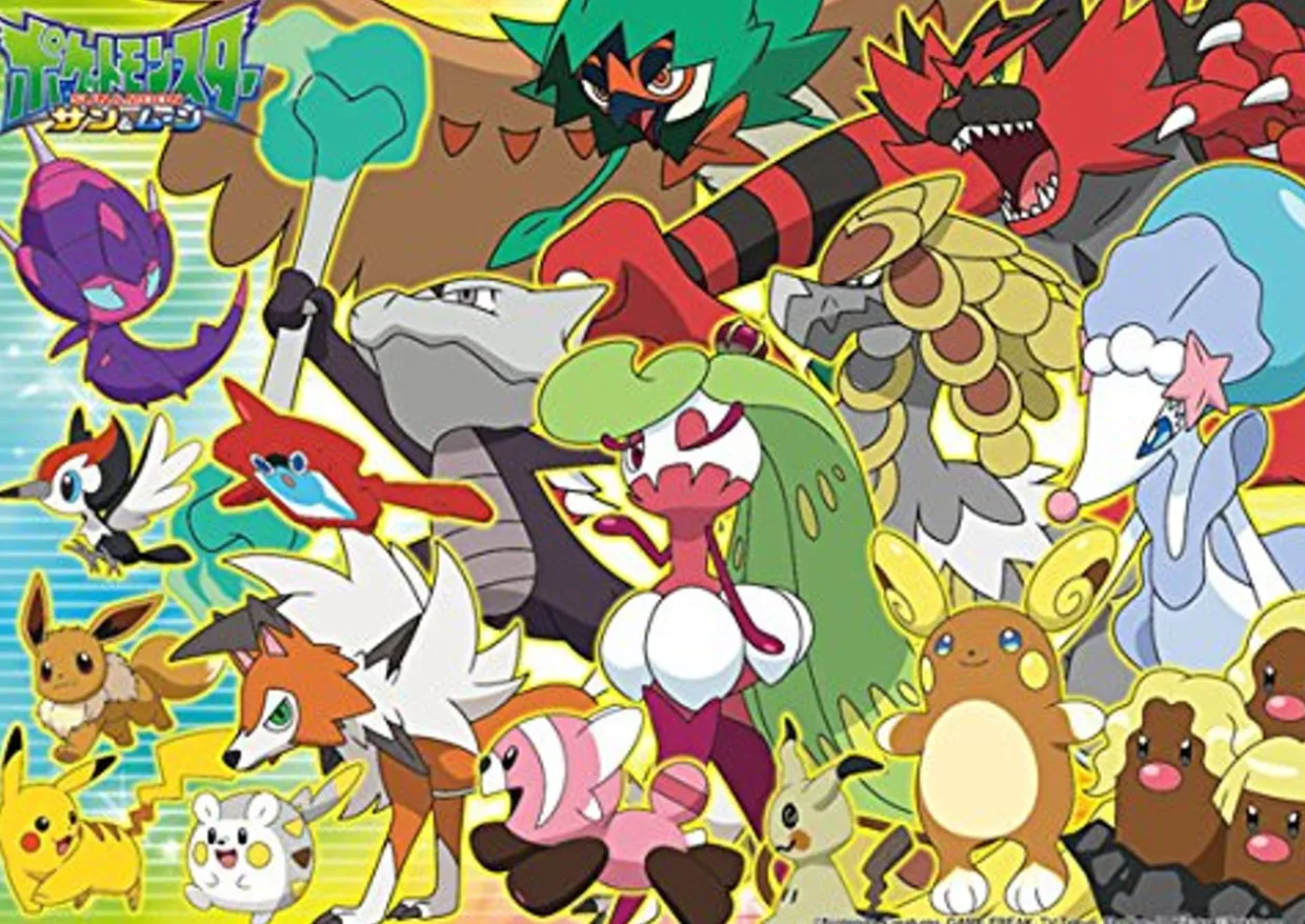New Beverly Jigsaw Puzzle 100-015 Pokemon Sun & Moon Alola Region (100 L-Pieces)