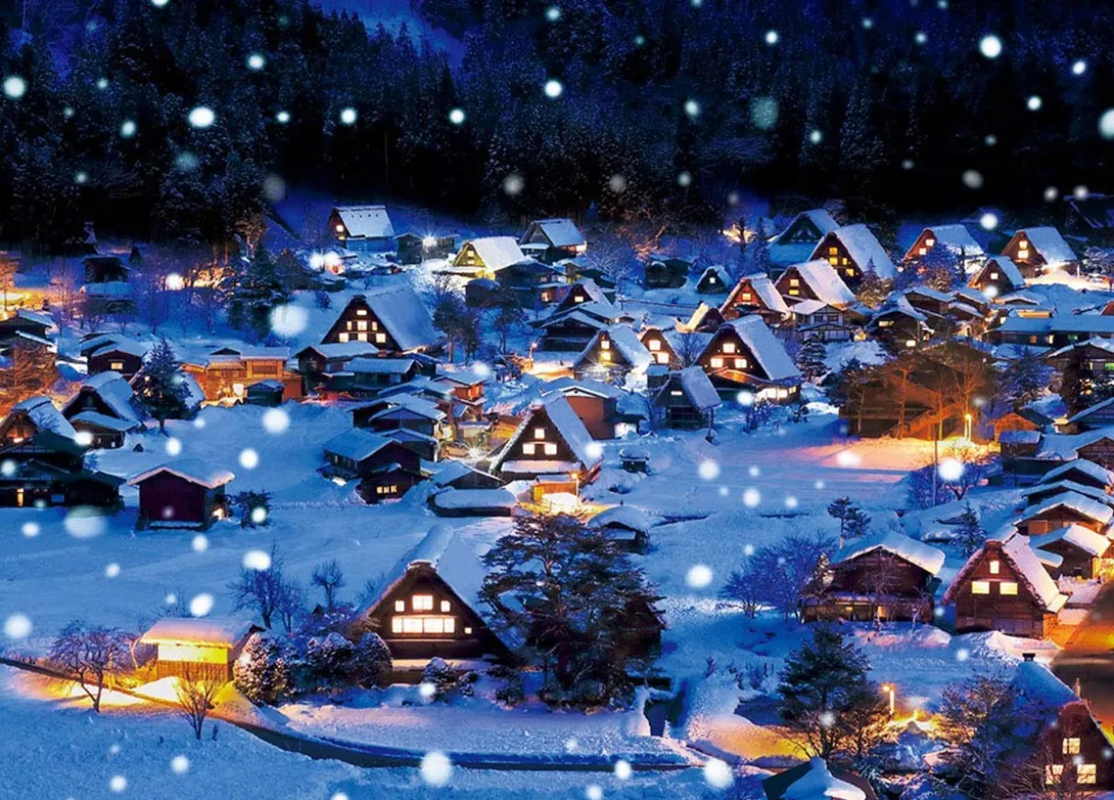 Store Beverly Jigsaw Puzzle 66-136 Snow In Shirakawa-Go, Gifu, Japan (600 Pieces)