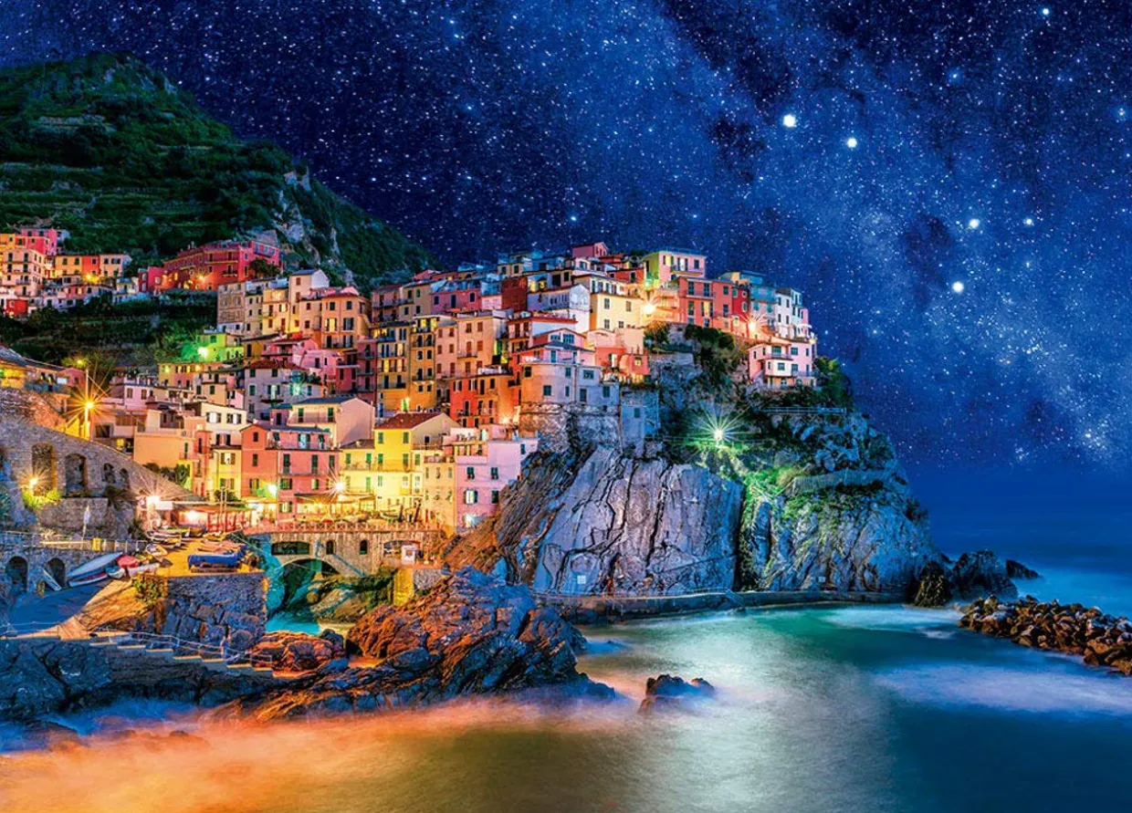 Sale Beverly Jigsaw Puzzle 66-128 Starry Sky Cinque Terre Italy (600 Pieces)
