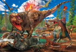 Cheap Beverly Jigsaw Puzzle 40-020 Tyrannosaurus Versus Triceratops (40 L-Pieces)