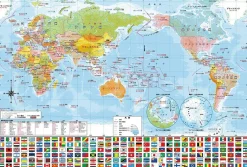 Shop Beverly Jigsaw Puzzle 80-027 World Map (80 L-Pieces)