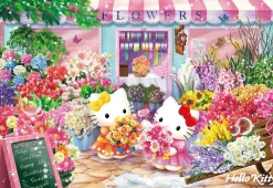 Fashion Beverly Jigsaw Puzzle L74-170 Hello Kitty Flower Shop (150 L-Pieces)