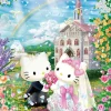 Store Beverly Jigsaw Puzzle L74-171 Hello Kitty Sweet Wedding (150 L-Pieces)