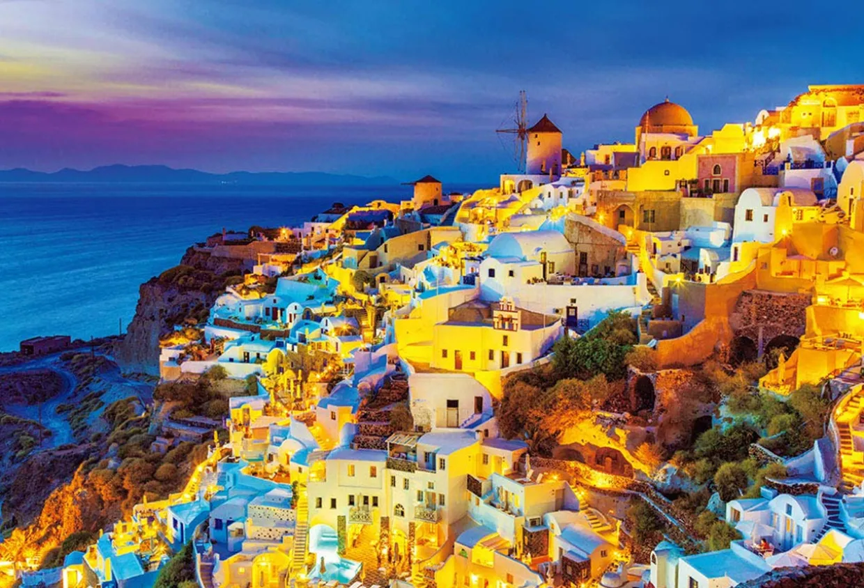 Best Sale Beverly Jigsaw Puzzle S62-522 Twilight Santorini (2000 S-Pieces)