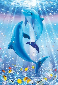 Clearance Beverly M81-639 Jigsaw Puzzle Dolphin Celebration (1000 S-Pieces)
