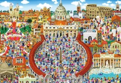 Hot Beverly M81-629 Jigsaw Puzzle Famous Areas In Rome (1000 S-Pieces)