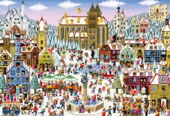 Hot Beverly M81-628 Jigsaw Puzzle Romantic Christmas Town (1000 S-Pieces)