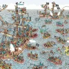Clearance Beverly M81-735 Jigsaw Puzzle Where's Wally Pirate Ships At Shore (1000 S-Pieces)