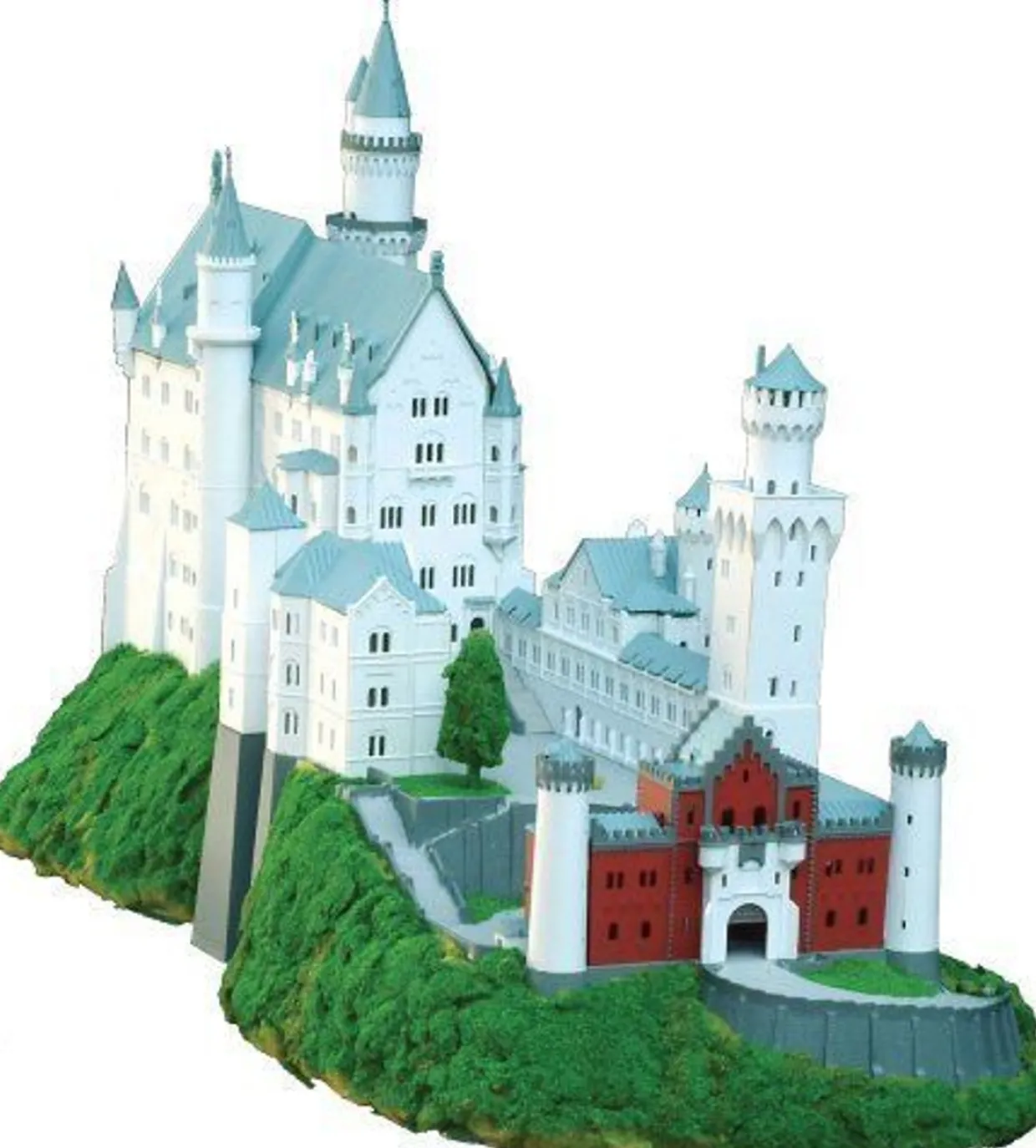 Fashion Doyusha European Royal Castle Neuschwanstein (Color Ver) 1/220 Scale Plastic Model