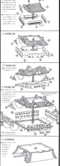 Sale Doyusha S23 Japanese Nagoya Castle 1/350 Scale Plastic Model