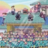Ensky 500-512 Jigsaw Puzzle Nintama Rantaro Cherry Blossoms In Full Bloom New Semester Stage (500 Pieces) New