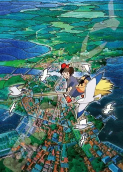 Ensky 500-Ac03 Art Crystal Jigsaw Puzzle Studio Ghibli Kiki's Delivery Service Above Koriko (500 Pieces) Best
