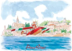 Ensky Jigsaw Puzzle 108-281 Studio Ghibli Porco Rosso Savoia Water Landing (108 Pieces) Store