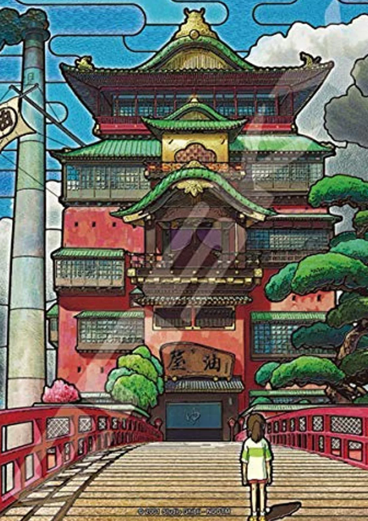 Ensky Jigsaw Puzzle 208-Ac59 Studio Ghibli Spirited Away The Aburaya Art Crystal (208 Pieces) Flash Sale
