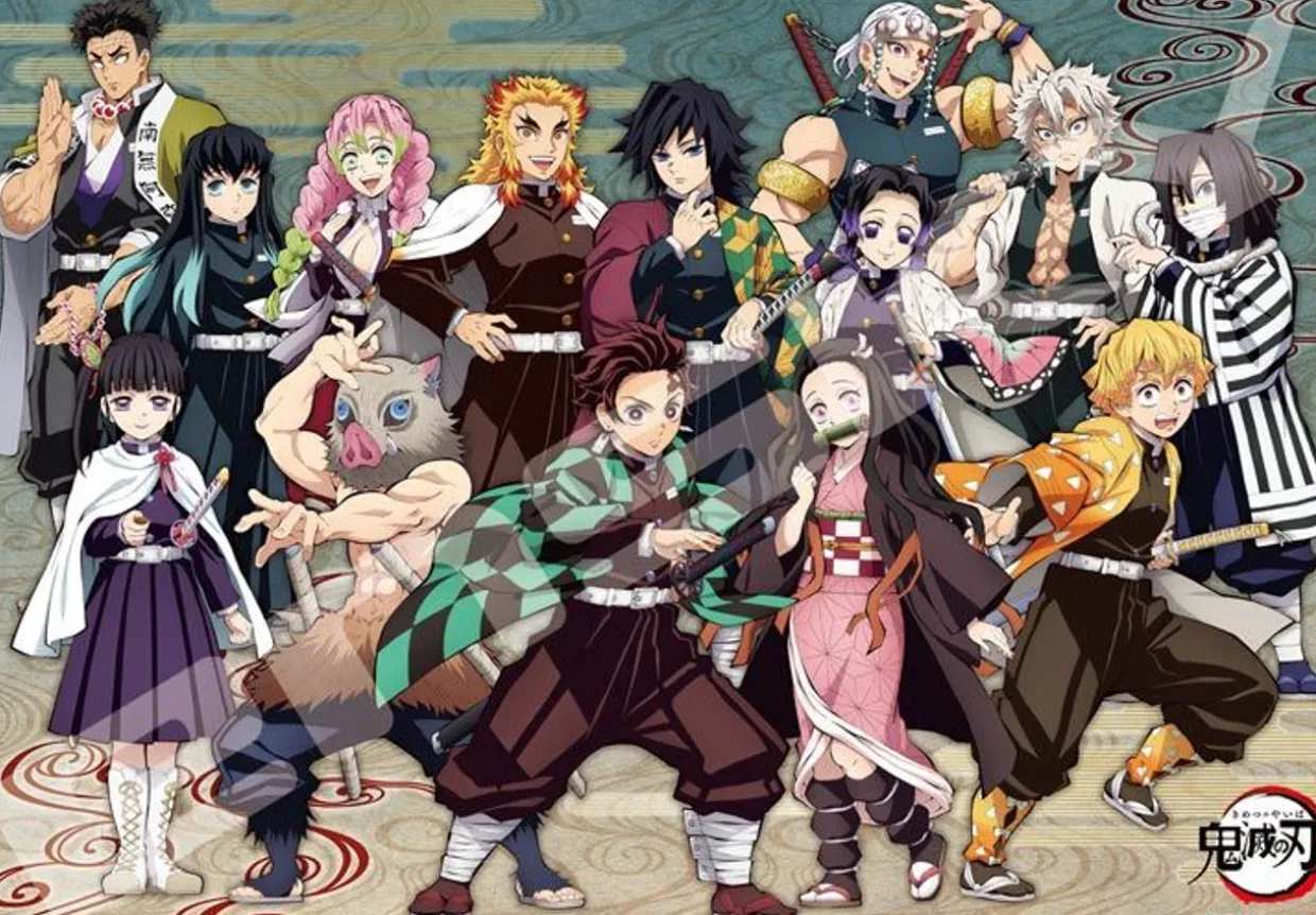 Ensky 1000T-304 Jigsaw Puzzle Demon Slayer: Kimetsu No Yaiba Character Collected Together (1000 Pieces) Shop