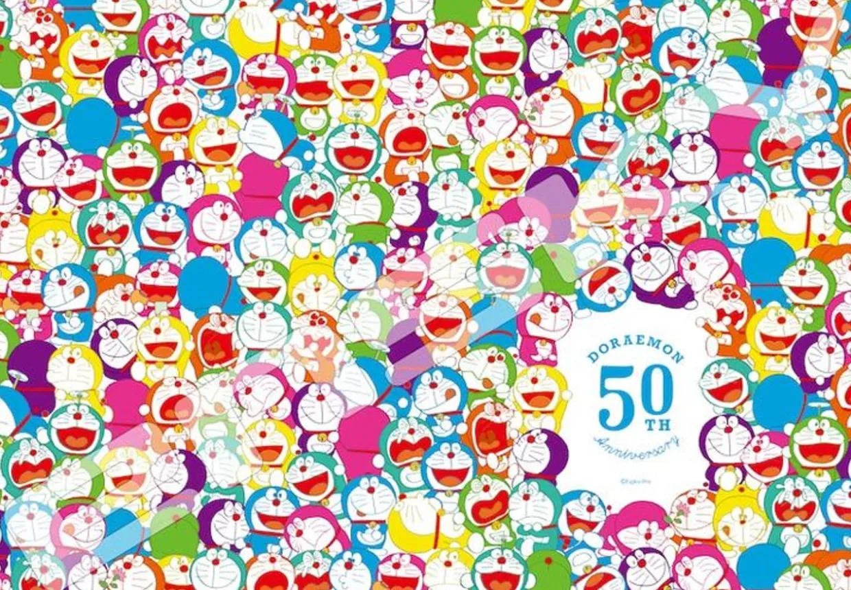 Ensky 1000T-151 Jigsaw Puzzle Doraemon Colorful Doraemon (1000 Pieces) Hot