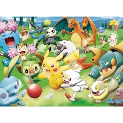 Ensky 1000T-149 Jigsaw Puzzle Pokemon Let's Play With Pokemon Balls! Pass Pass Kick! (1000 Pieces) New