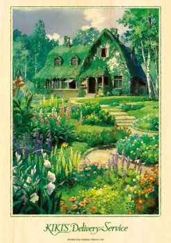 Ensky Wooden Jigsaw Puzzle 208-W206 Studio Ghibli Kikis Delivery Service Flower Garden At Okino's (208 Pieces) Best