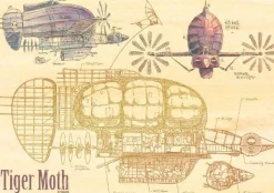 Ensky Wooden Jigsaw Puzzle 208-W207 Studio Ghibli Laputa Castle In The Sky Tiger Moth (208 Pieces) Discount