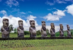 Epoch 79-372 Jigsaw Puzzle Easter Island Moai Statue Chile (450 S-Pieces) Cheap