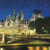 Epoch 79-367 Jigsaw Puzzle Paris City Hall In Starry Sky France (450 S-Pieces) Cheap