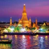 Epoch 79-371 Jigsaw Puzzle Temple Of Dawn Wat Arun Thailand (450 S-Pieces) Cheap