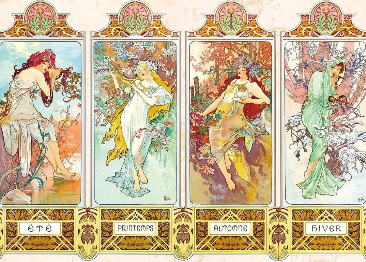 Epoch Jigsaw Puzzle 54-017 Art Mucha Trust Four Seasons Story (2000 S-Pieces) Online