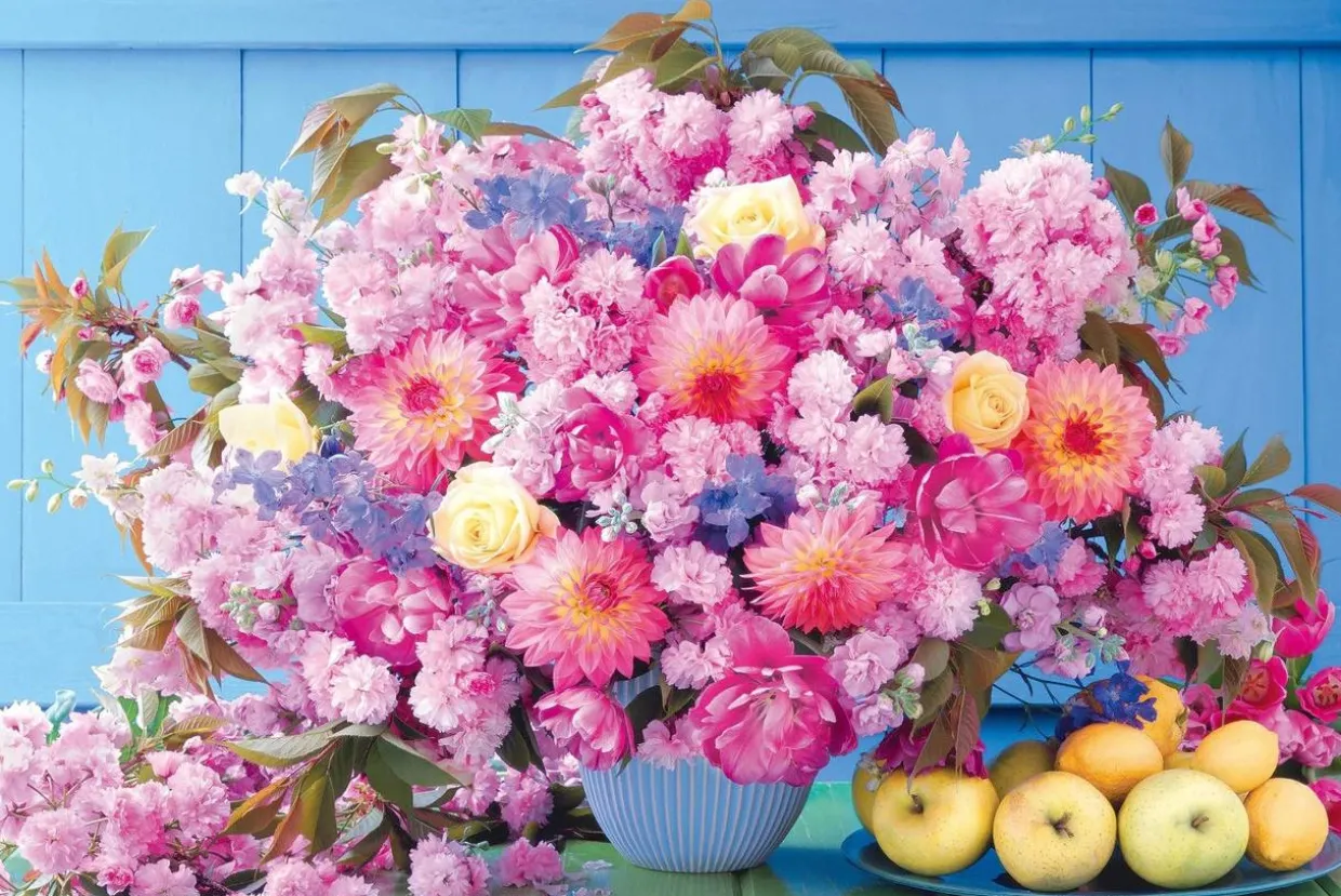 Epoch Jigsaw Puzzle 11-588 Flower Become A Heroine Who Is Loved! Romance Pink (1000 Pieces) Best
