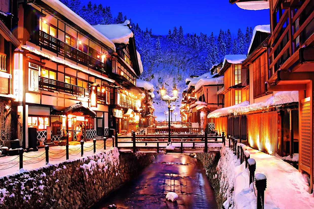 Epoch Jigsaw Puzzle 10-815 Ginzan Hot Spring Yamagata Japan (1000 Pieces) Hot