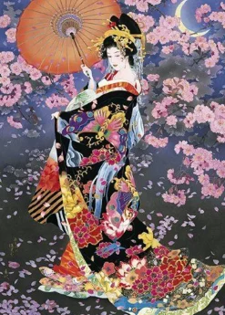 Epoch Jigsaw Puzzle 21-104 Japanese Art Kimono & Sakura (3000 S-Pieces) Discount