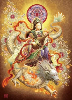 Epoch Jigsaw Puzzle 06-106 Japanese Art Fortune Kiryu Benzaiten (500 Pieces) Clearance