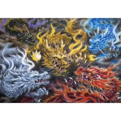 Epoch Jigsaw Puzzle 21-105 Japanese Art Dragon (3000 S-Pieces) Cheap