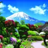 Epoch Jigsaw Puzzle 01-072 Japanese Garden In Bloom And Mountain Fuji (108 Pieces) Sale