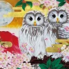 Epoch Jigsaw Puzzle 06-075 Japanese Good Luck Owls (500 Pcs) Clearance